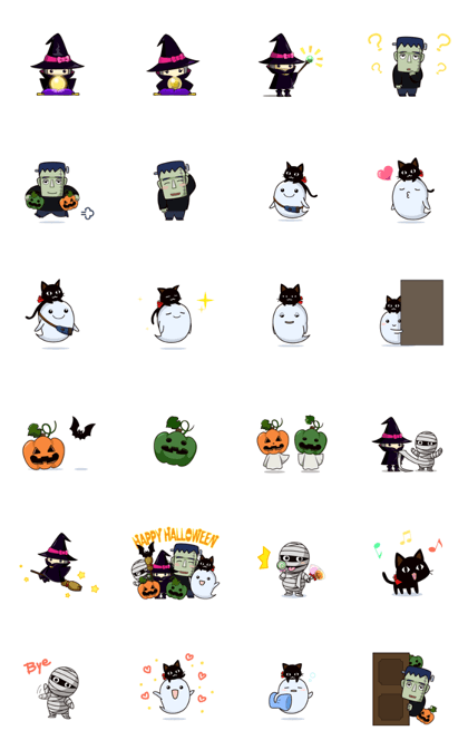 Halloween character Sticker Halloween character Sticker