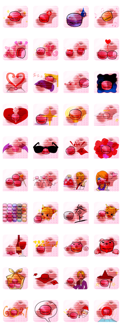 Lovely Macaron Apple