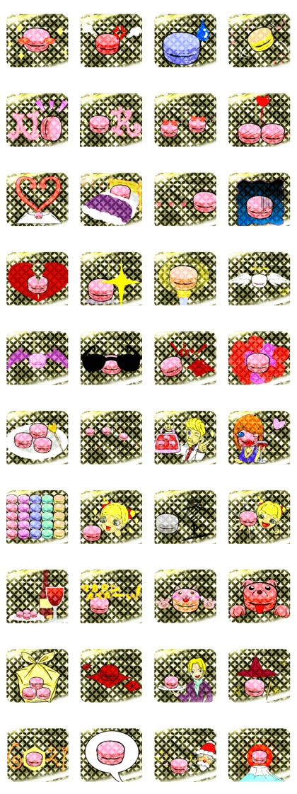 Lovely Macaron Cloisonne