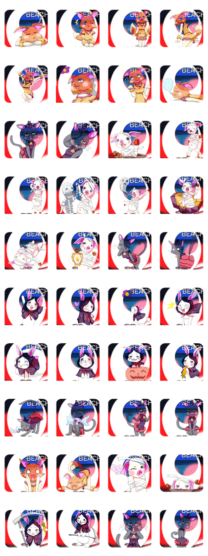 Lovely Halloween Cute White Egg