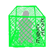 A person in the green fence