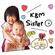 k&m sister's sticker
