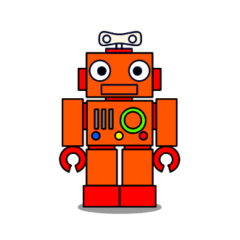 hoopoo Robot Sticker