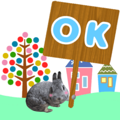 [POPUP sticker] cute Rabbit "usako"