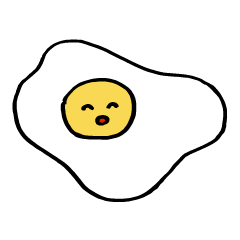 sunny-side-up fried eggs