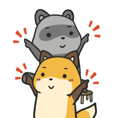 Lily fox & Lime mud raccoon dog daily