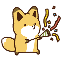 Moving Raccoon Dog & Fox: Daily Stickers