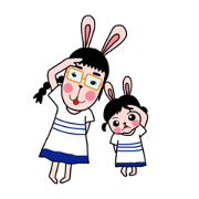 family stamp (rabbit ver.)