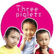 Three piglets Three piglets