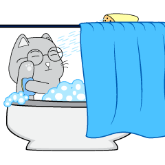 Cute Chubby Cat : Animated