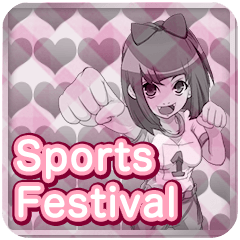 sports festival girly pastel check eng