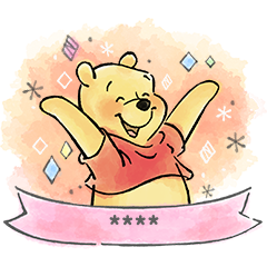 Pooh Custom Stickers Watercolors Line Stickers Line Store