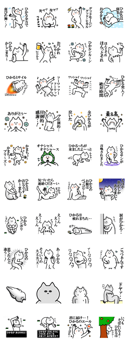 Name Sticker used by Hikaru.