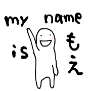 Sticker with feelings of Moe