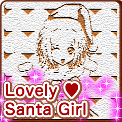 Lovely Santa Girl Cookie Arrange English