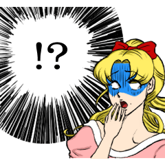 Face sticker when shocked by shojo manga