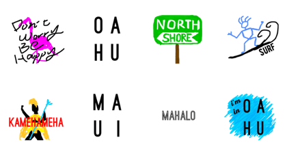 hawai'ian stickers2