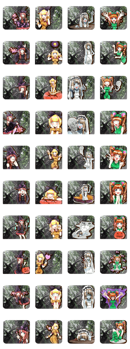 Lovely Halloween forest nature tourism