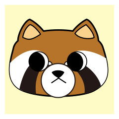 stuffed Red panda's sticker