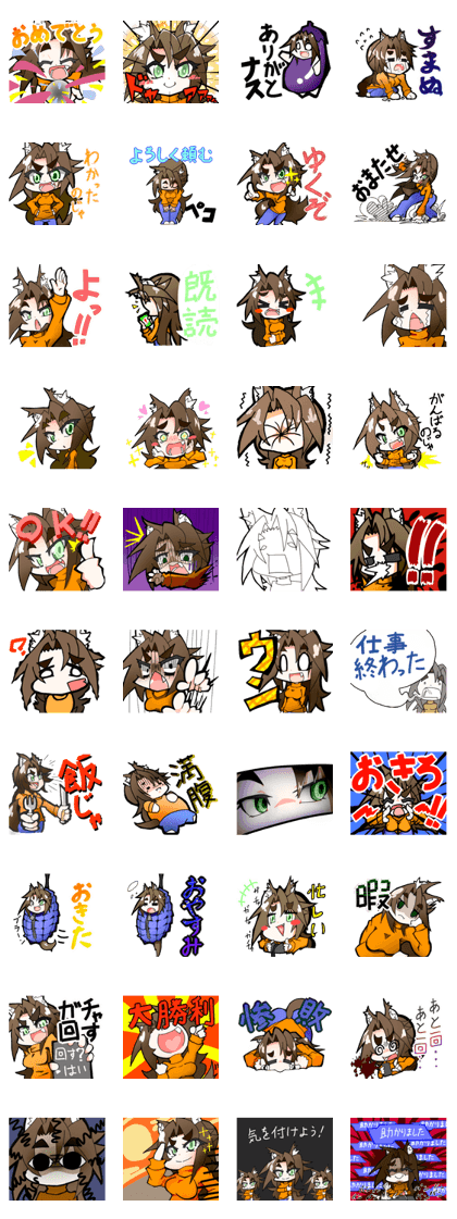 Thick eyebrows Cemo Mimi sticker