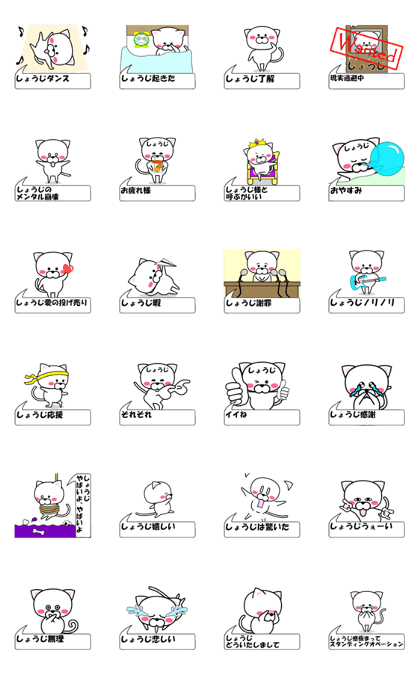 "Syouzi" dedicated name Sticker (Move)