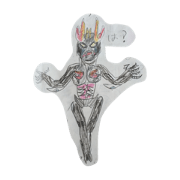 weird homemade monster stickers