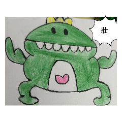 呆呆龍創意卡通圖