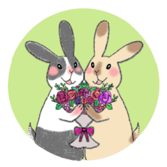 Greeting and request by rabbits