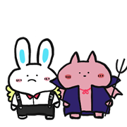 Angel Rabbit And Cat