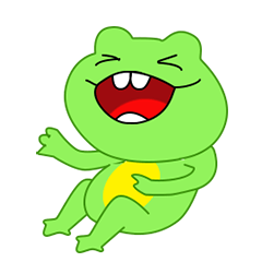 Katak lucu dengan gigi kelinci v3 – LINE stickers | LINE STORE