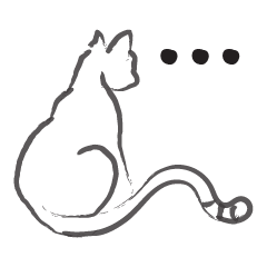 line drawing cat