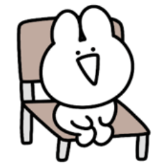 Surreal mini rabbit sane sticker | Yabe-LINE貼圖代購 | 台灣No.1,最便宜高效率的代購網