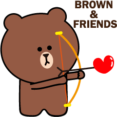 動畫 BROWN & FRIENDS 日常動畫貼紙