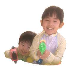 Children holiday sticker