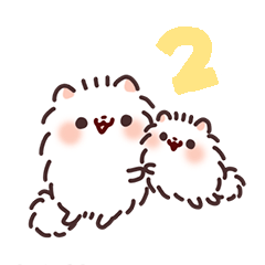 Pomeranian Mochi Animated Stickers 2