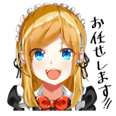 金髪メイド Line スタンプ Line Store 金髪メイド Line スタンプ Line Store