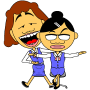 Frolic Office Girls Sticker