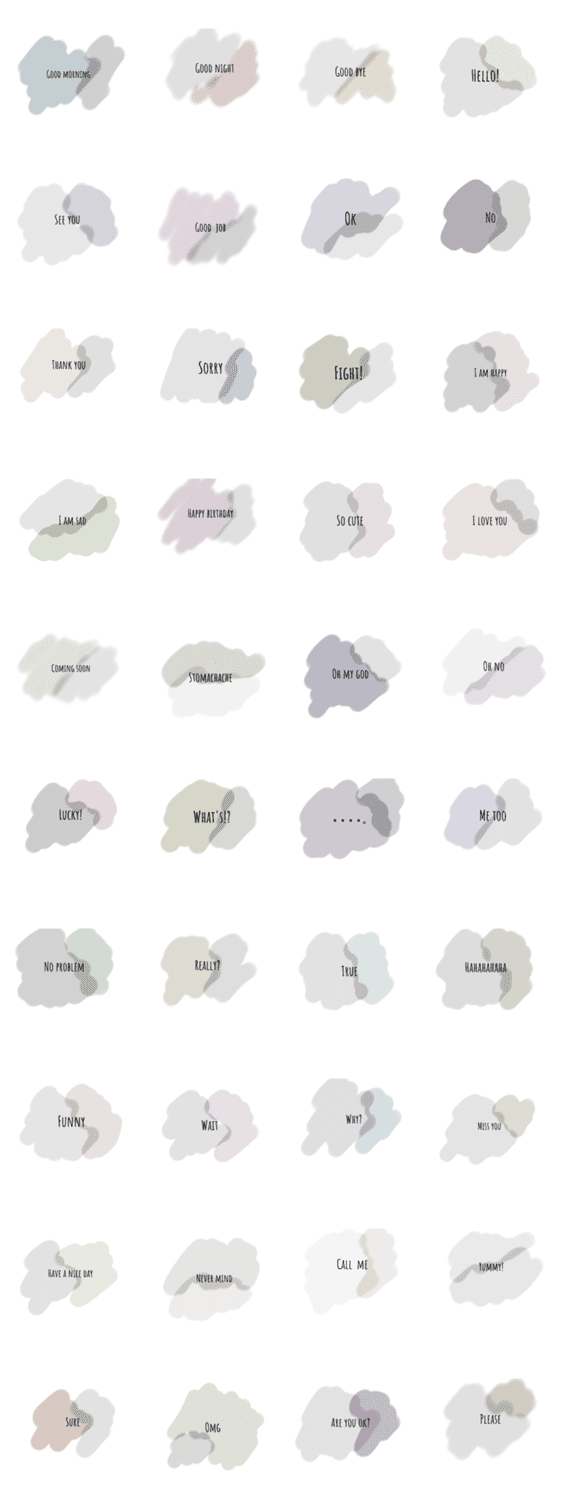 くすみカラーのシンプル英語スタンプ Lineクリエイターズスタンプ Stamplist くすみカラーのシンプル英語スタンプ Lineクリエイターズスタンプ Stamplist