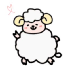 Hitsuji(Sheep) Line Sticker