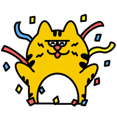 Cute tiger fantastic everyday stickers