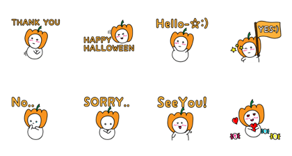 Happy halloween stickers