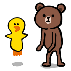 BROWN & FRIENDS Moving brown and cony