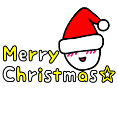 Merry christmas stickers