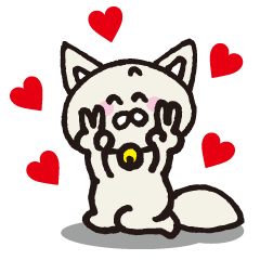A cat momo, Sticker.