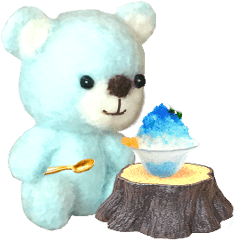 (Move)Fluffy mint bear