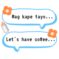 Kawaii-bubble chats (Tagalog-English)