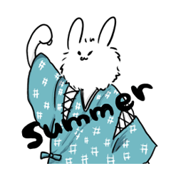Versatile rabbit stickers.ver.9