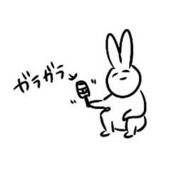 Kaworus rabbit sticker