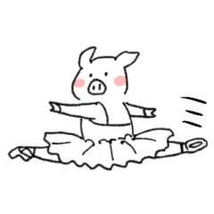 Ballerina piglet