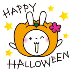 Halloween!! cute White Rabbit